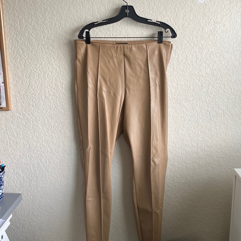 Faux leather pant